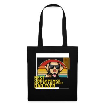 Best Chesapeake Bay Retriever Dad Ever T Shirt - Tote Bag - black - Front