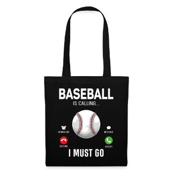 Baseball Fan Phone Display - Stoffbeutel - Schwarz - Vorne
