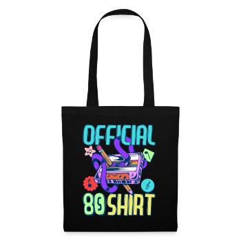 Fête de tenue des années 80 Devise des années 80Partie 1980 - Sac en tissu - noir - Devant