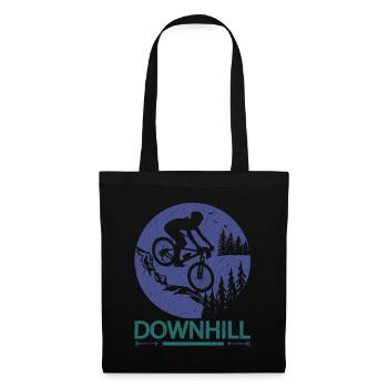 Mountain Bike Bike Downhill Biker - Tote Bag - black - Front