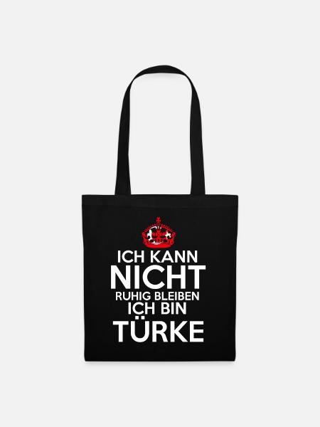 Türkiye Türkei Türke Türkisches - Stoffbeutel - Schwarz