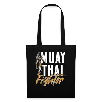 Muay Thai Fighter Arts Martiaux Arts Martiaux Arts Martiaux Arts Martiaux - Sac en tissu - noir - Devant
