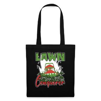 Lawn Mower Lawn Conqueror Lawn Care - Tote Bag - black - Front
