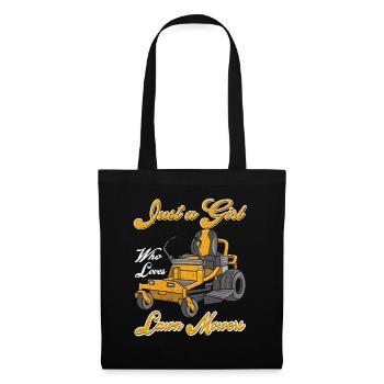 Just a Girl Who Loves Lawn Mowers Lawn Care - Tote Bag - black - Front
