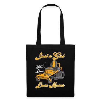 Just a Girl Who Loves Lawn Mowers Lawn Care - Tote Bag - black - Front