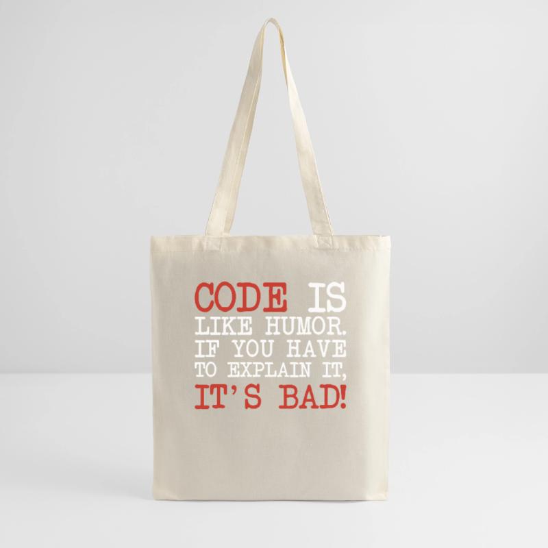 Code Explanation Developer Softwareentwickler Stoffbeutel