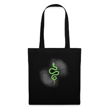 Serpent - Sac en tissu - noir - Devant