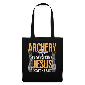 Archery Bow Archer Jesus Faith - Tote Bag - black - Front