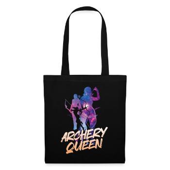 Archery Bow Archer Girl Stars - Tote Bag - black - Front