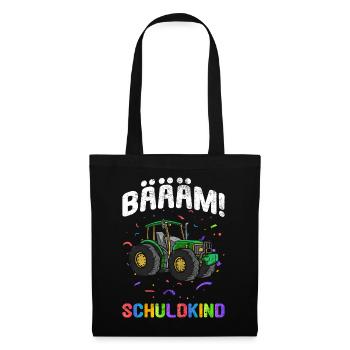 Einschulung | Bäääm! Schulkind - Stoffbeutel - Schwarz - Vorne