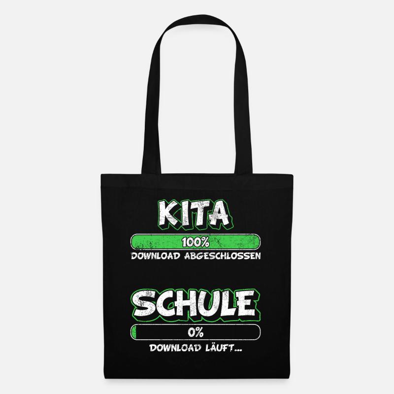 Einschulung Geschenk Einschulungsgeschenk Schultag - Stoffbeutel - Schwarz