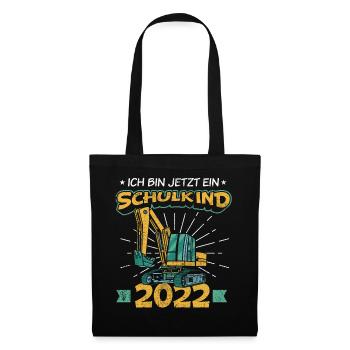 Einschulung Geschenk | Einschulung Jungen Geschenk - Stoffbeutel - Schwarz - Vorne