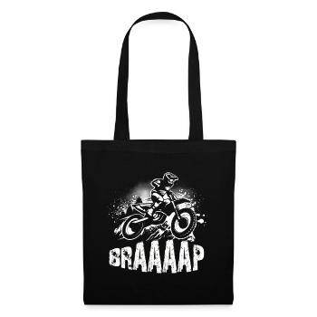 Cadeau Motocross pour Enduro Supermoto Dirt Bike - Sac en tissu - noir - Devant