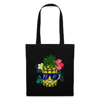 Ananas Hawaii Cadeau Fruits Fruits Ananas Fruit - Sac en tissu - noir - Devant