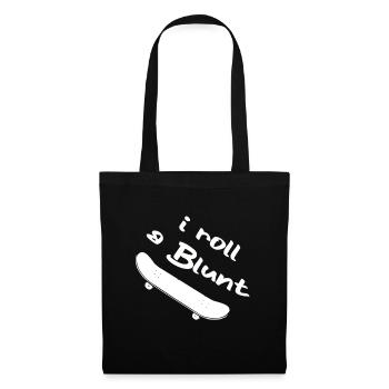 Skater Skateboard Cadeau Halfpipe Sk8 Ollie - Sac en tissu - noir - Devant