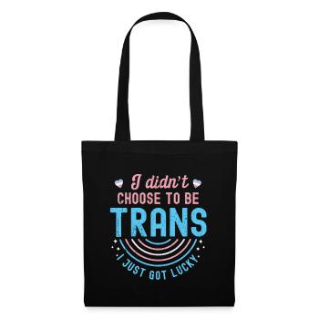 Transe Transgender Transsexuell Geschenk Queer - Stoffbeutel - Schwarz - Vorne