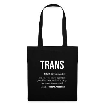 Trans Transgender Transsexual Gift Queer - Tote Bag - black - Front