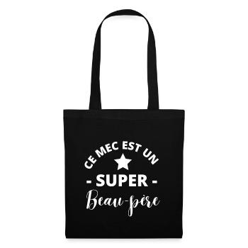 Ce mec est un super beau-père - Sac en tissu - noir - Devant