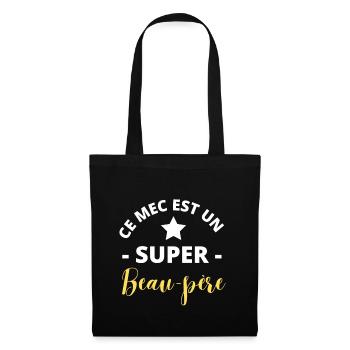 Ce mec est un super beau-père - Sac en tissu - noir - Devant