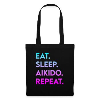 manger du sommeil aïkido répéter - Sac en tissu - noir - Devant