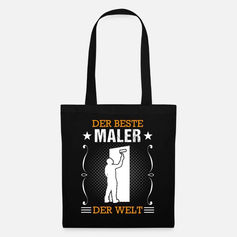 Maler Beruf Ausbildung Lackierer Geschenk - Stoffbeutel - Schwarz