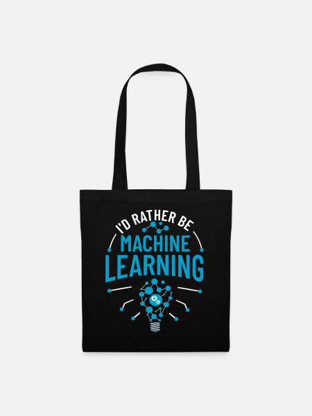 Machine Learning Artificial Intelligence AI - Tote Bag - black