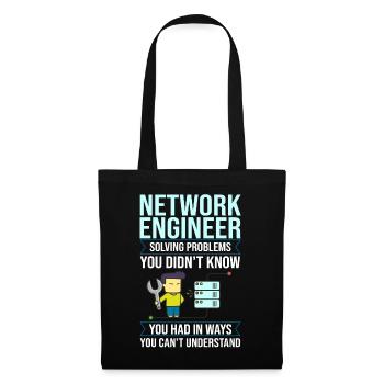 Netzwerkingenieur Network Engineer Computer - Tote Bag - black - Front