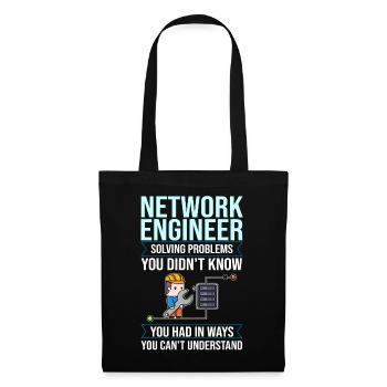 Netzwerkingenieur Network Engineer Computer - Tote Bag - black - Front