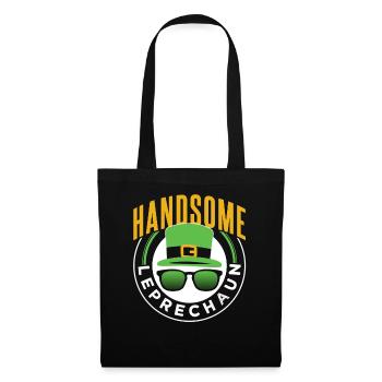 Joli leprechaun irlandais Leprechaun St Patrick’s Day - Sac en tissu - noir - Devant