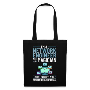 Netzwerkingenieur Network Engineer Computer - Tote Bag - black - Front