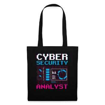 Cybersecurity Analyst IT Security Hacker Hack - Tote Bag - black - Front
