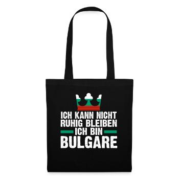 Balkan Bulgarien Bulgare Bulgarisches - Stoffbeutel - Schwarz - Vorne