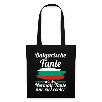 Balkan Bulgarin Tante Bulgarien - Stoffbeutel - Schwarz - Vorne
