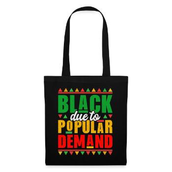 Mois de l’histoire des Noirs Histoire des Noirs Américain - Sac en tissu - noir - Devant