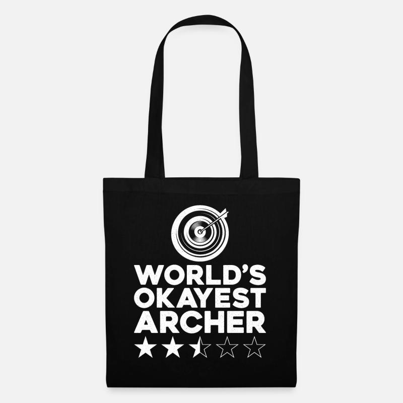 Archery Bow Archer Target World's - Stoffbeutel - Schwarz