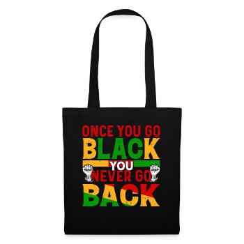 Mois de l’histoire des Noirs Histoire des Noirs Américain - Sac en tissu - noir - Devant