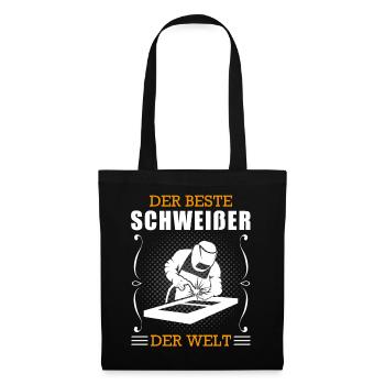Schweißer Beruf Schweißgerät Handwerker Geschenk - Stoffbeutel - Schwarz - Vorne