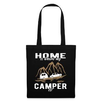 Camping Home Caravan - Tote Bag - black - Front