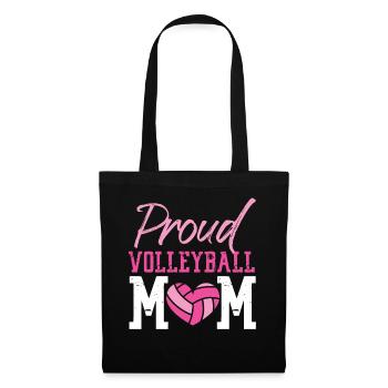 Joueuse de volleyball Équipe Maman Mère - Sac en tissu - noir - Devant
