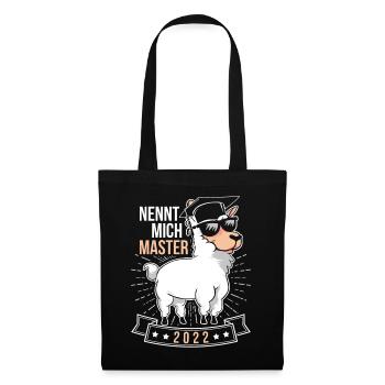 Nennt Mich Master Spruch Für Master Absolvent - Stoffbeutel - Schwarz - Vorne
