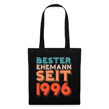 Bester Ehemann Seit 1996 - Stoffbeutel - Schwarz - Vorne