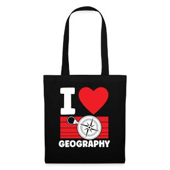 I love Geography Geography Profession Geography - Tote Bag - black - Front