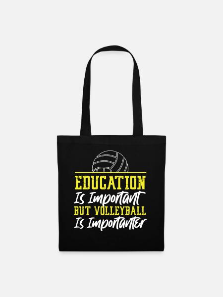 Volleyball Player Team Education - Stoffbeutel - Schwarz