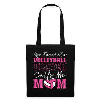 Volleyball Player Team Mom Mother - Tote Bag - black - Front