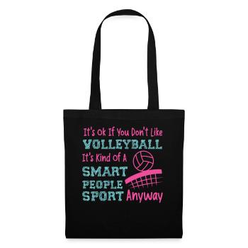 Équipe de volley-ball C’est ok si - Sac en tissu - noir - Devant