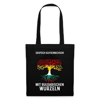 Balkan Deutschland Bulgare Bulgarisches Bulgarien - Stoffbeutel - Schwarz - Vorne