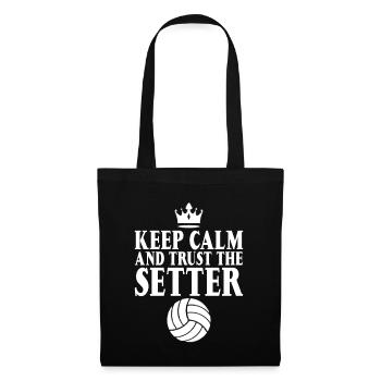 Restez calme et faites confiance au Setter 5 - Sac en tissu - noir - Devant