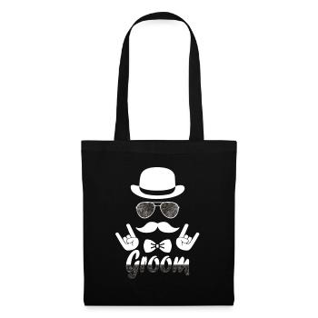 Groom JGA Enterrement de vie de garçon Enterrement de vie de garçon - Sac en tissu - noir - Devant