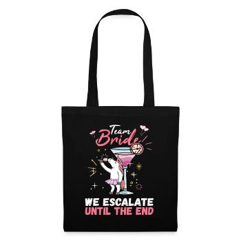 Team Bride JGA Bachelor Party Polter Girls - Tote Bag - black - Front