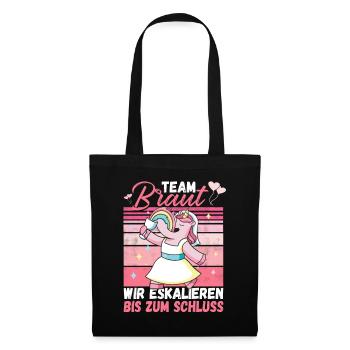 Team Bride JGA Bachelor Party Polter Girls - Tote Bag - black - Front